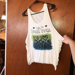 Size Large Cutout Side Tank Top